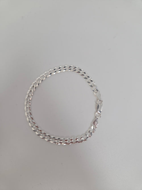 925 Sterling Silver Cuban Bracelet (7inch)