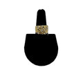 Gold Nugget CZ Stone Ring
