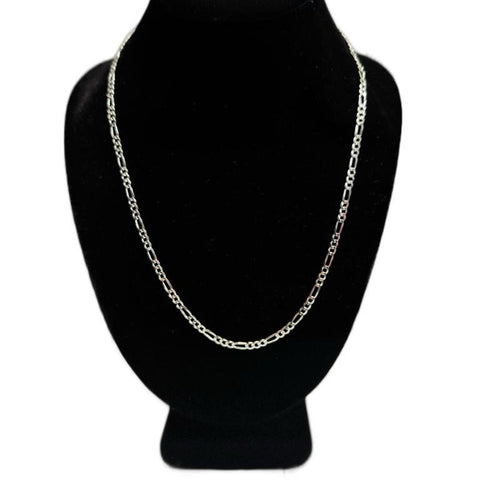 925 Sterling Silver Figaro Chain 22”