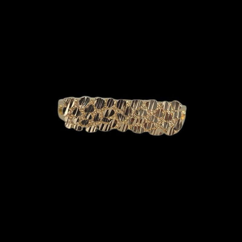 Gold 2 Finger Nugget Ring