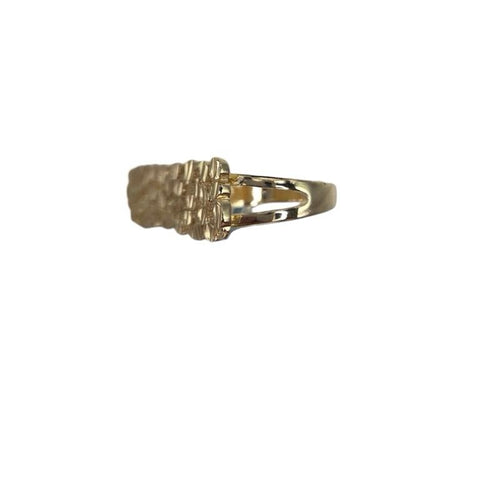 Gold 2 Finger Nugget Ring