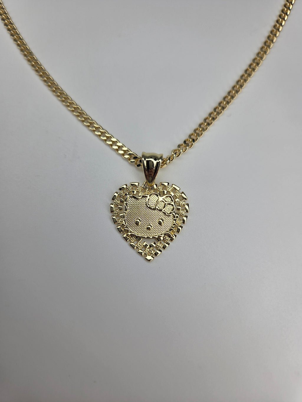 Hello Kitty Heart RolexR Necklace- 18k Gold-Filled