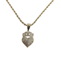 Heart Crown Necklace 18k Gold-Filled