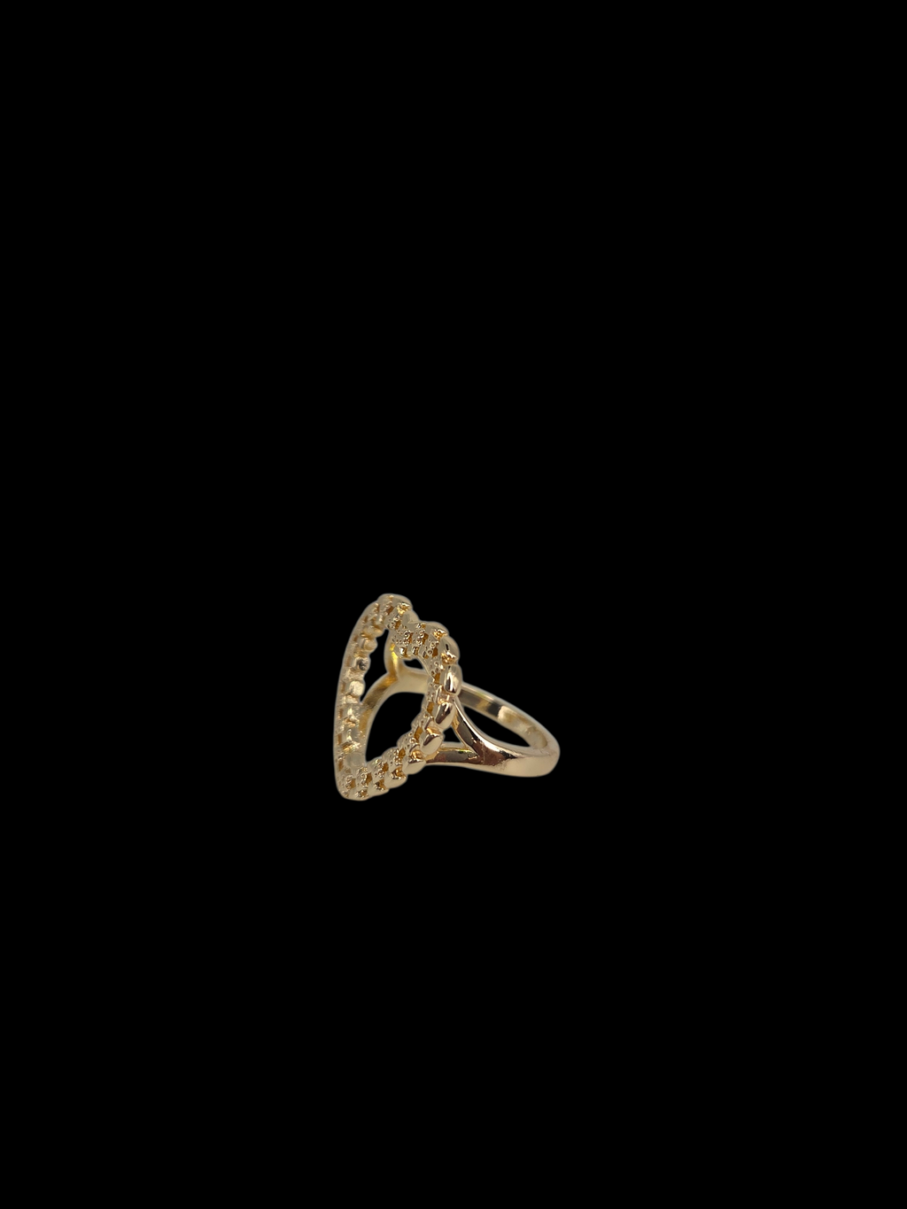 Gold Heart Rolex Ring