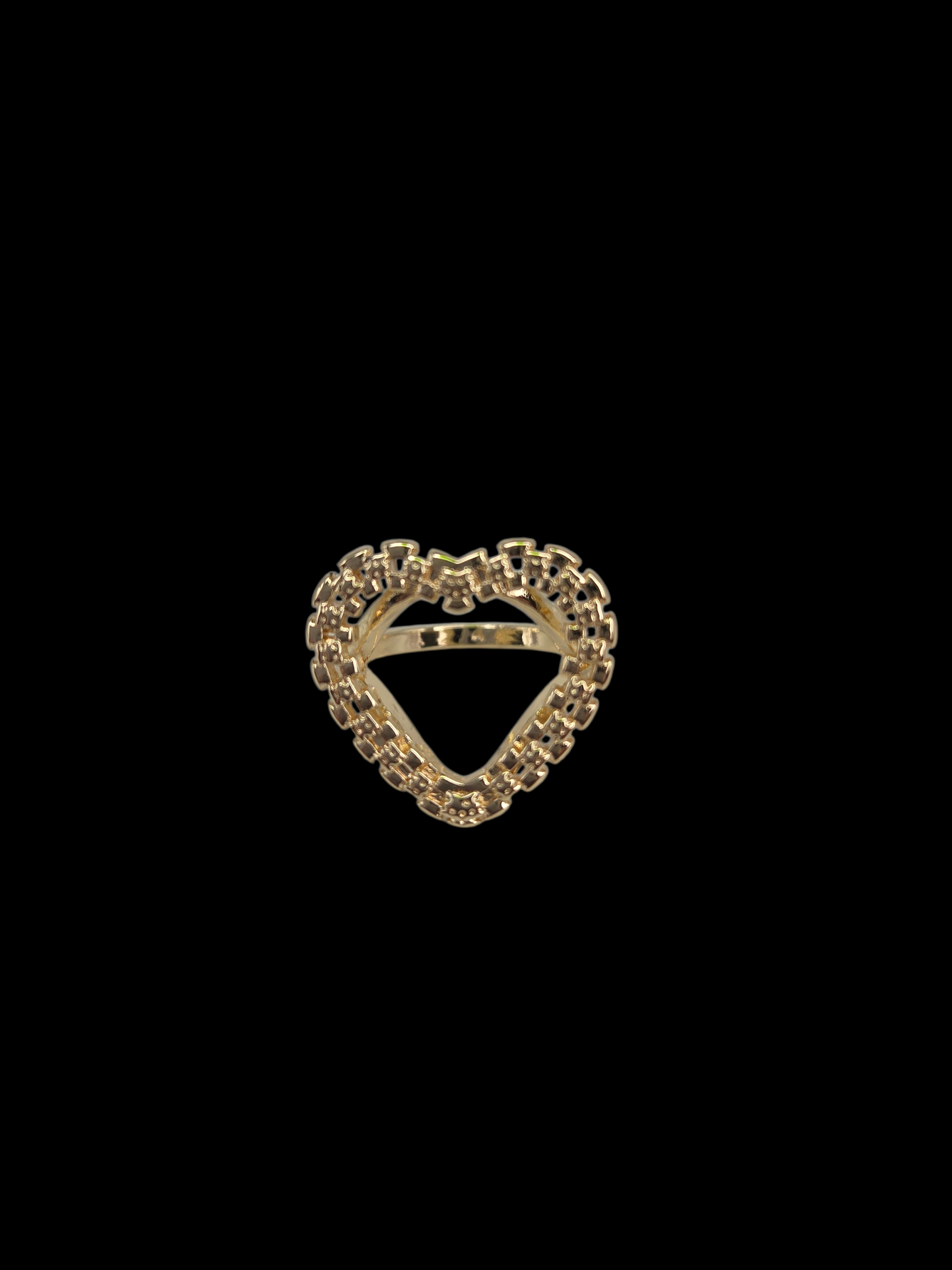 Gold Heart Rolex Ring
