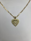 Betty Boop Heart Nugget Necklace- 18k Gold-Filled