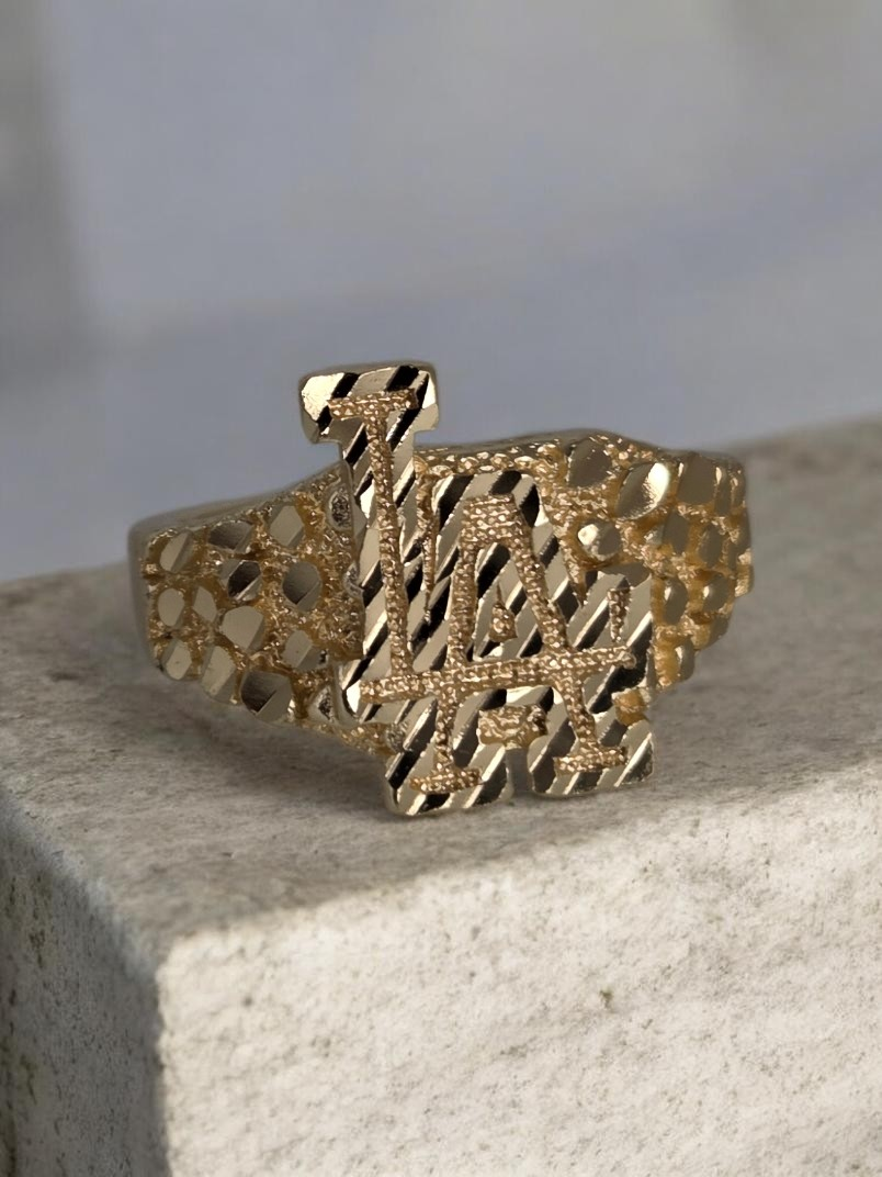 Los Angeles Nugget Ring- 18k Gold-filled