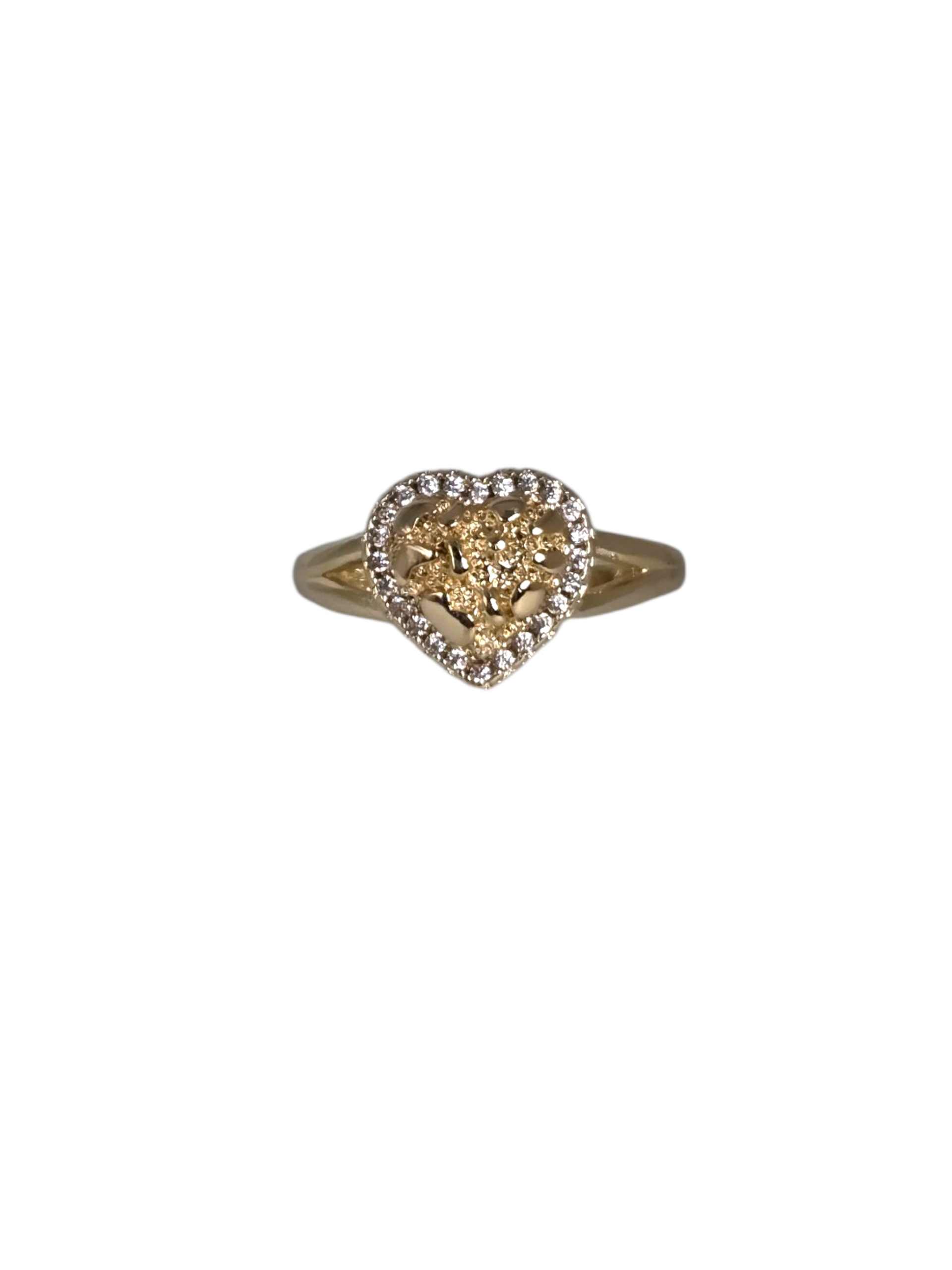 Heart Nugget Stone Ring
