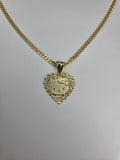 Hello Kitty Heart RolexR Necklace- 18k Gold-Filled