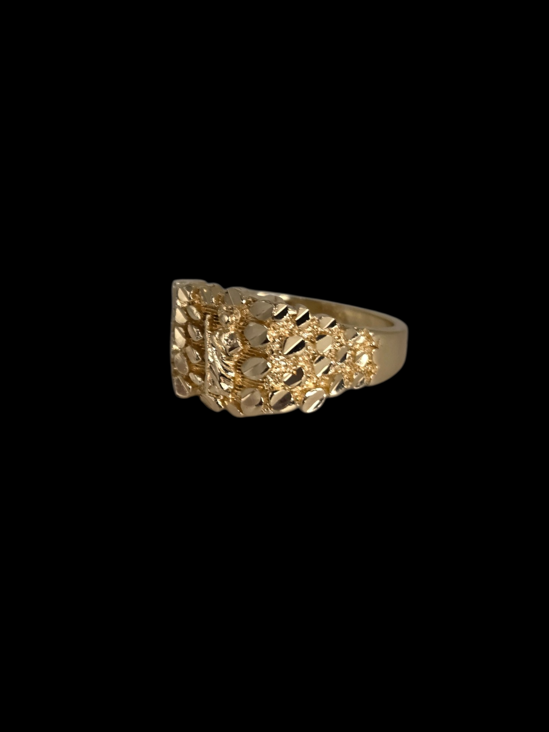 Saint Jude Gold Nugget Ring