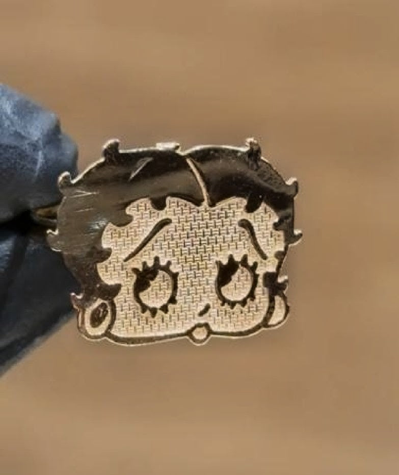 Betty Boop Ring- 18k Gold-Filled