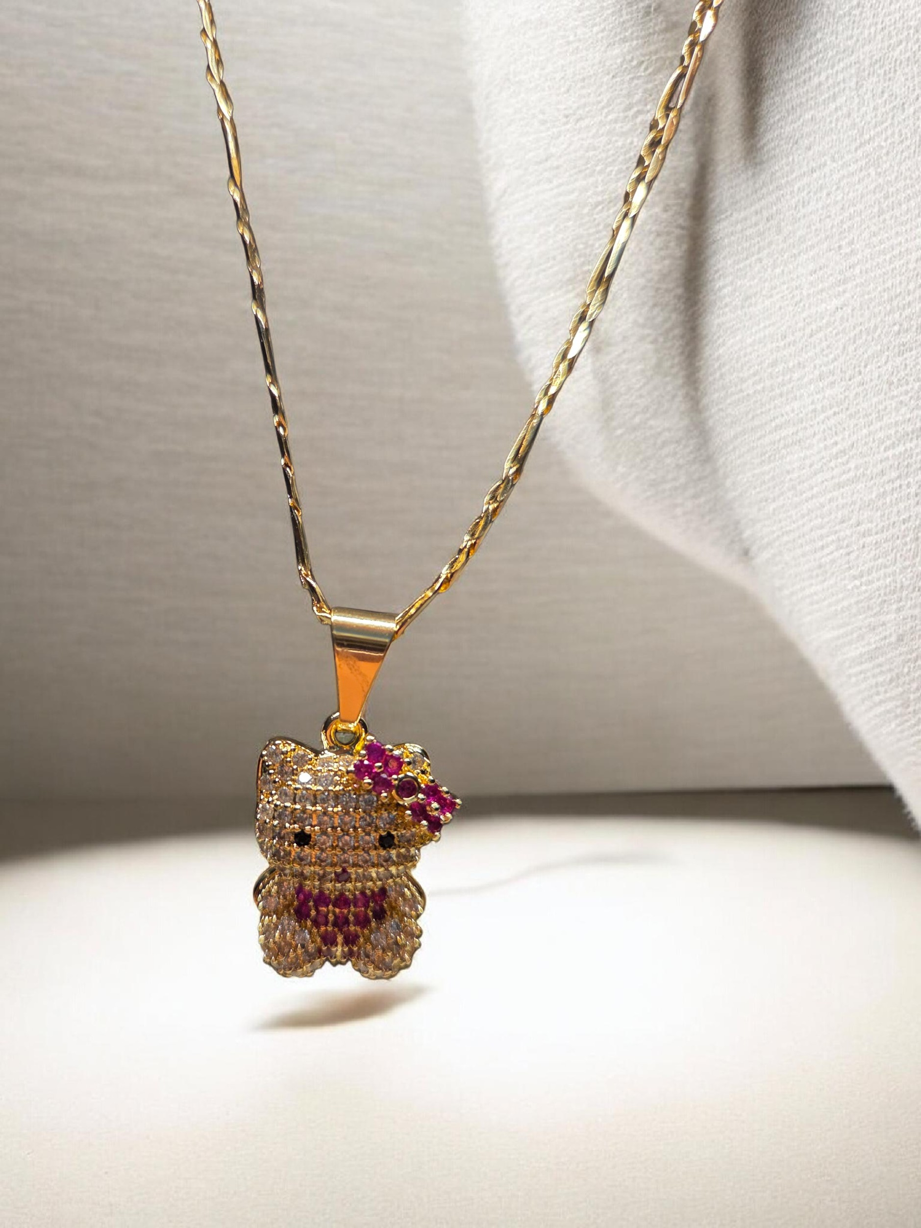 Hello kitty Cubic zirconia 18k Gold-Filled
