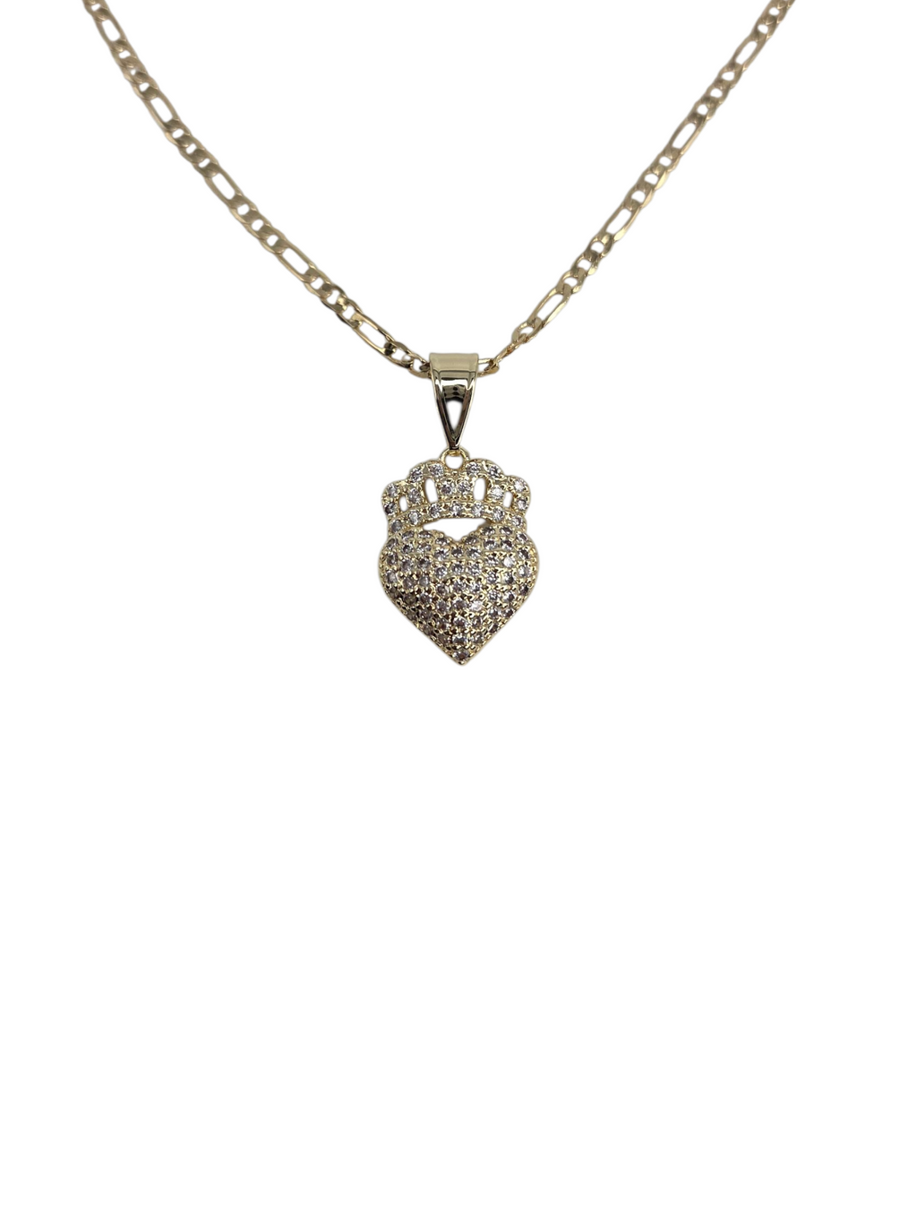 Heart Crown Necklace 18k Gold-Filled