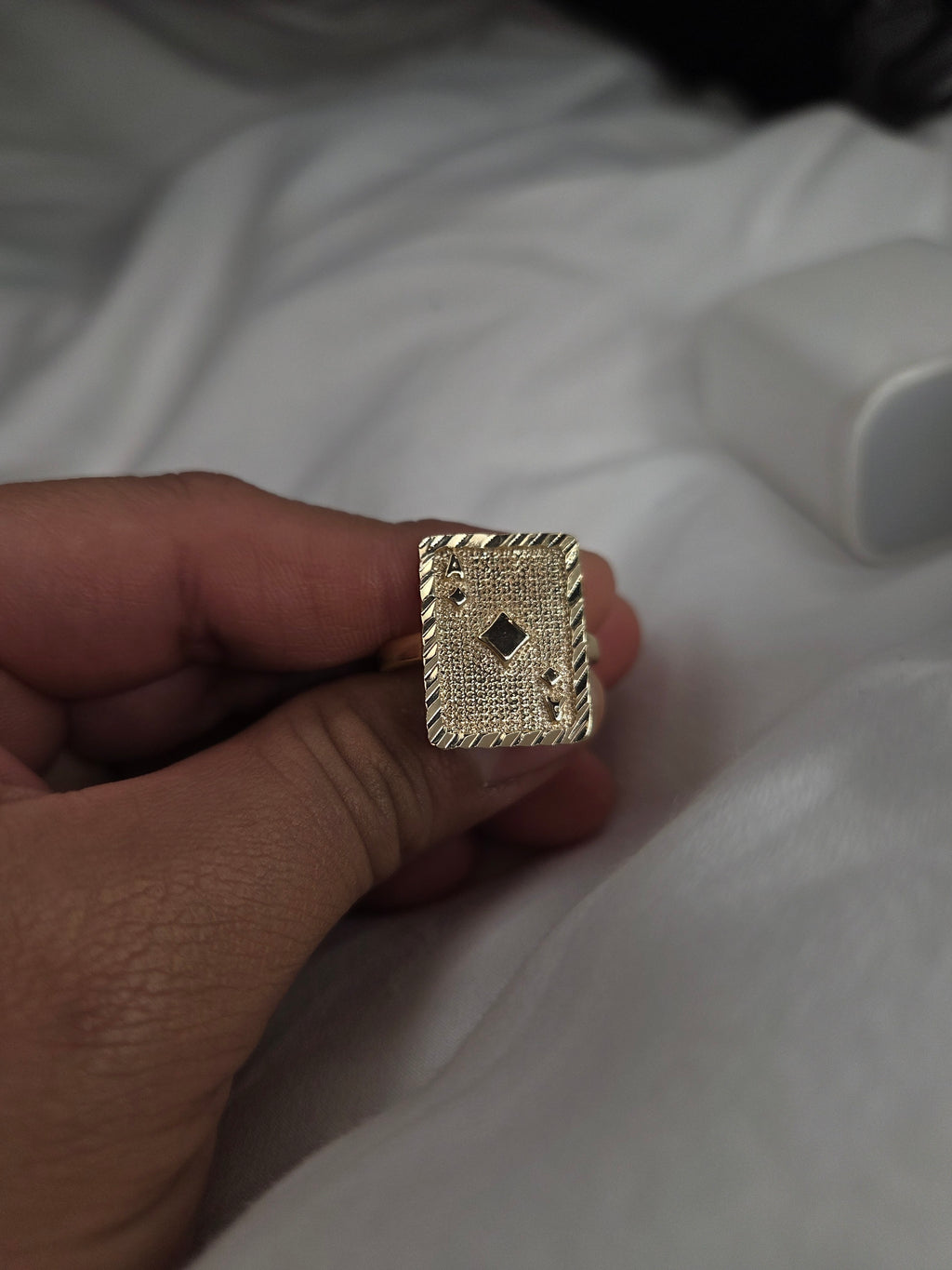 Ace Card Ring- 18k Gold-Filled