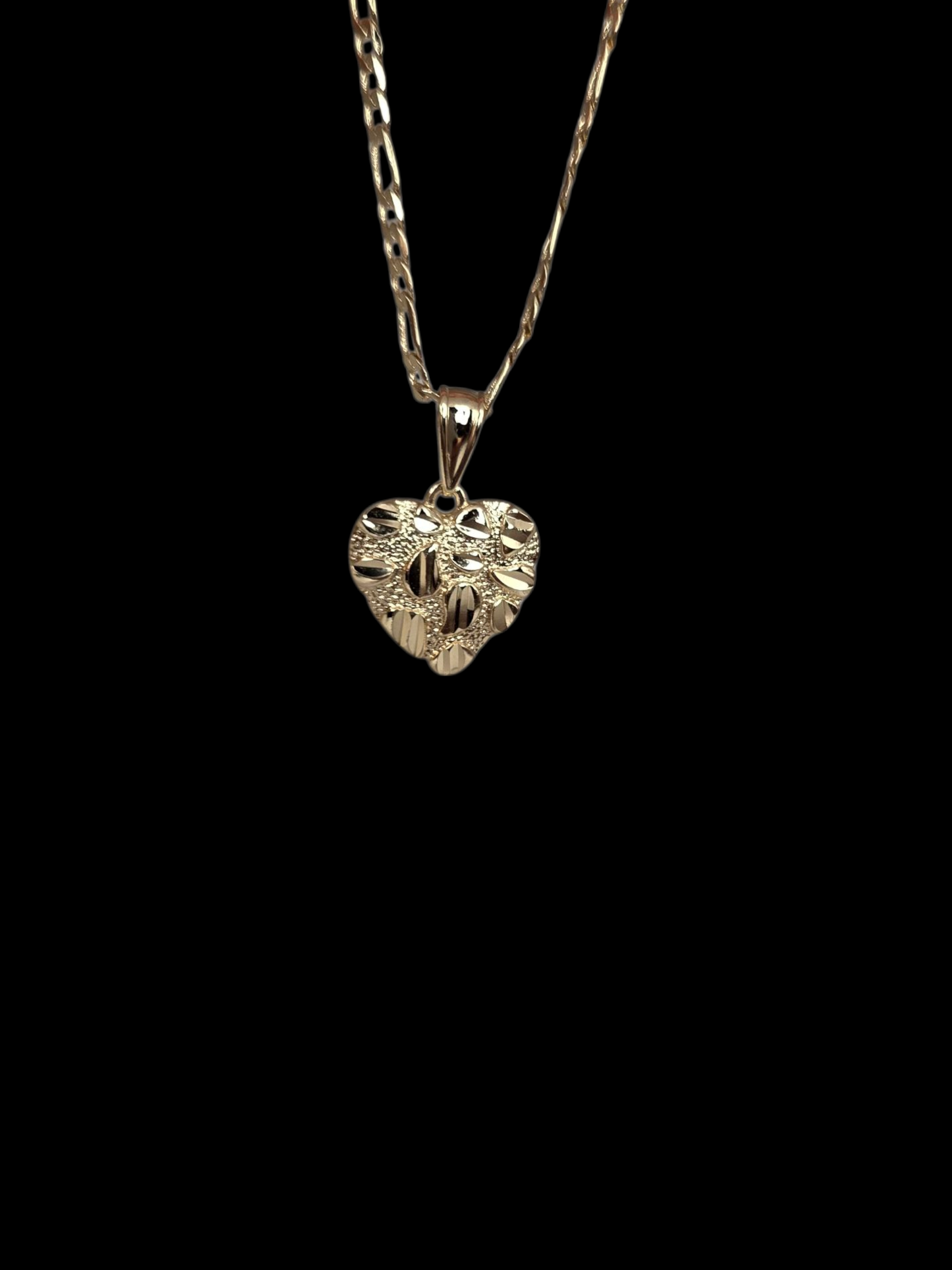 Heart Nugget Necklace- 18k Gold-Filled