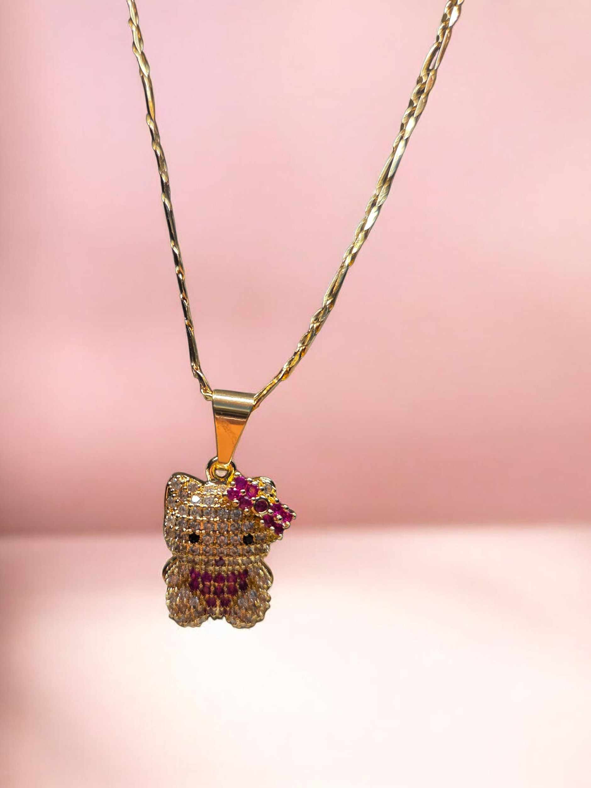 Hello kitty Cubic zirconia 18k Gold-Filled