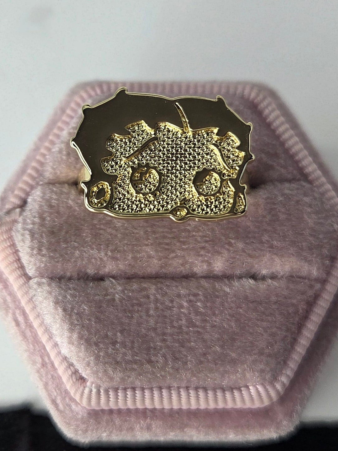 Betty Boop Ring- 18k Gold-Filled