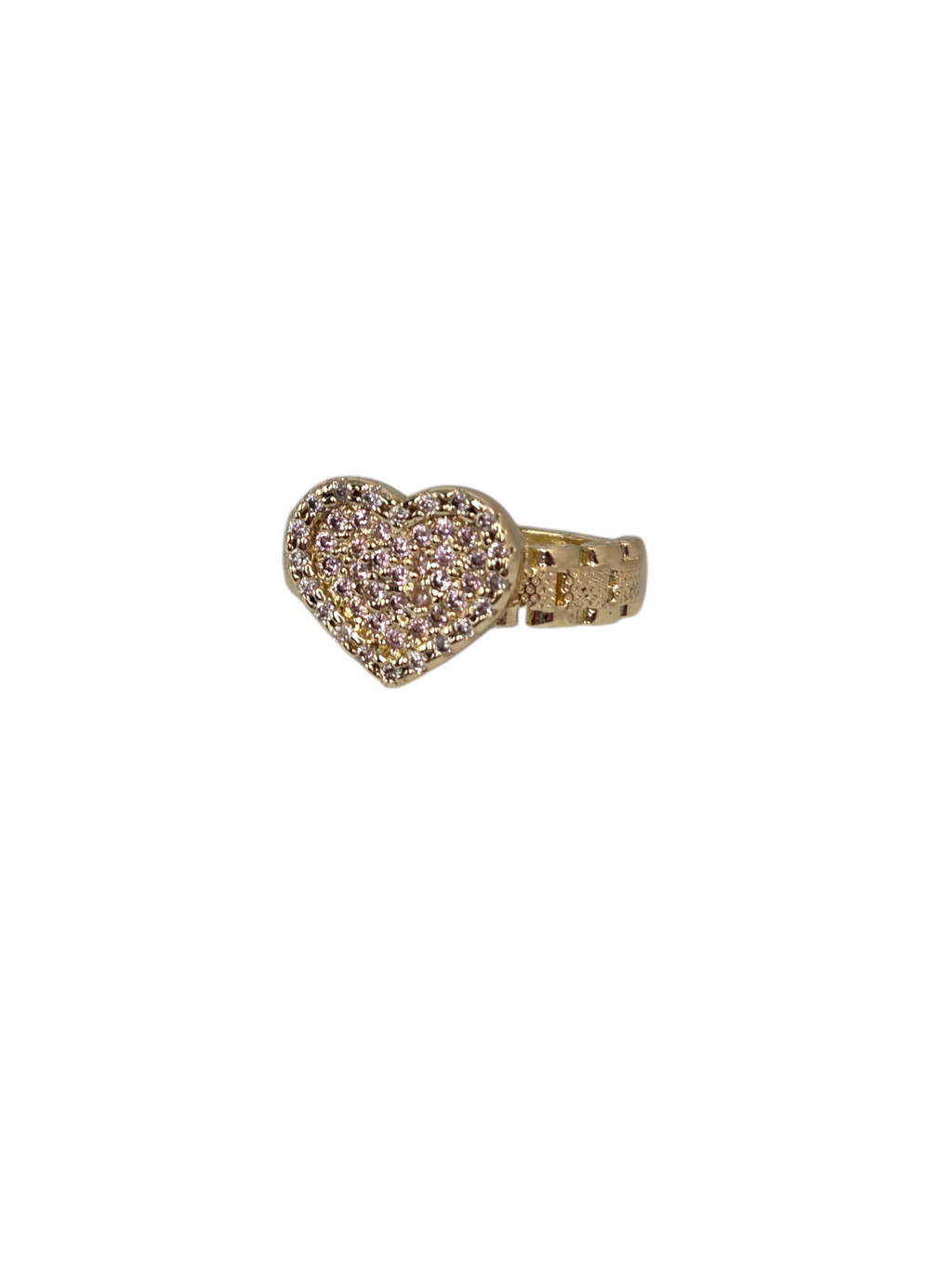Pink Heart Rolex Ring