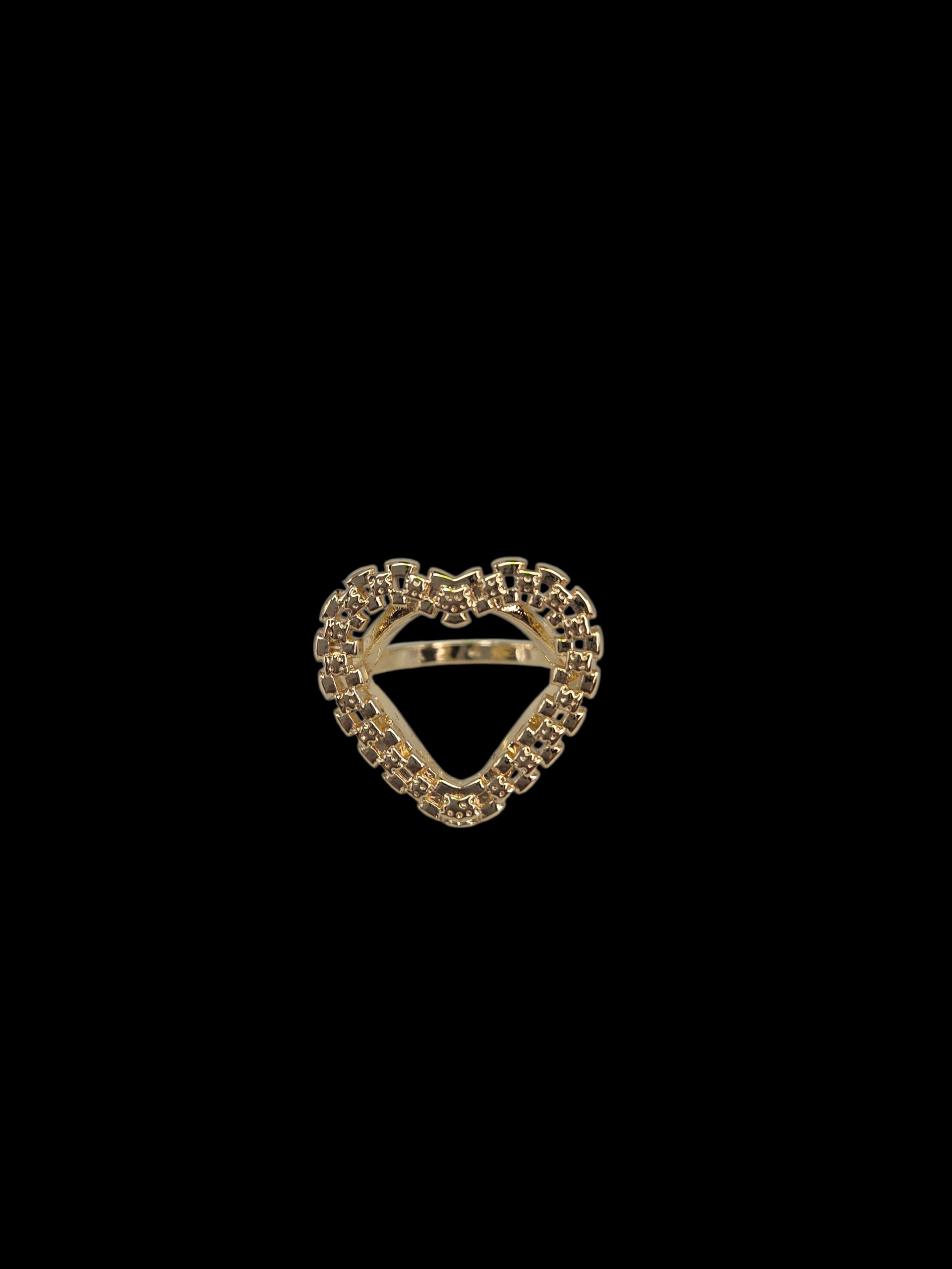 Gold Heart Rolex Ring