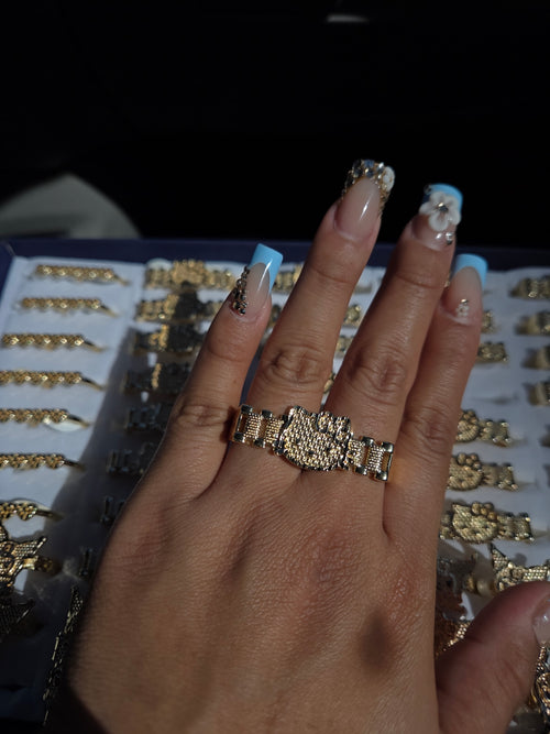 2 finger hello kitty ring