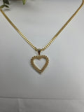 Gold Heart Rolex Necklace- 18k Gold filled