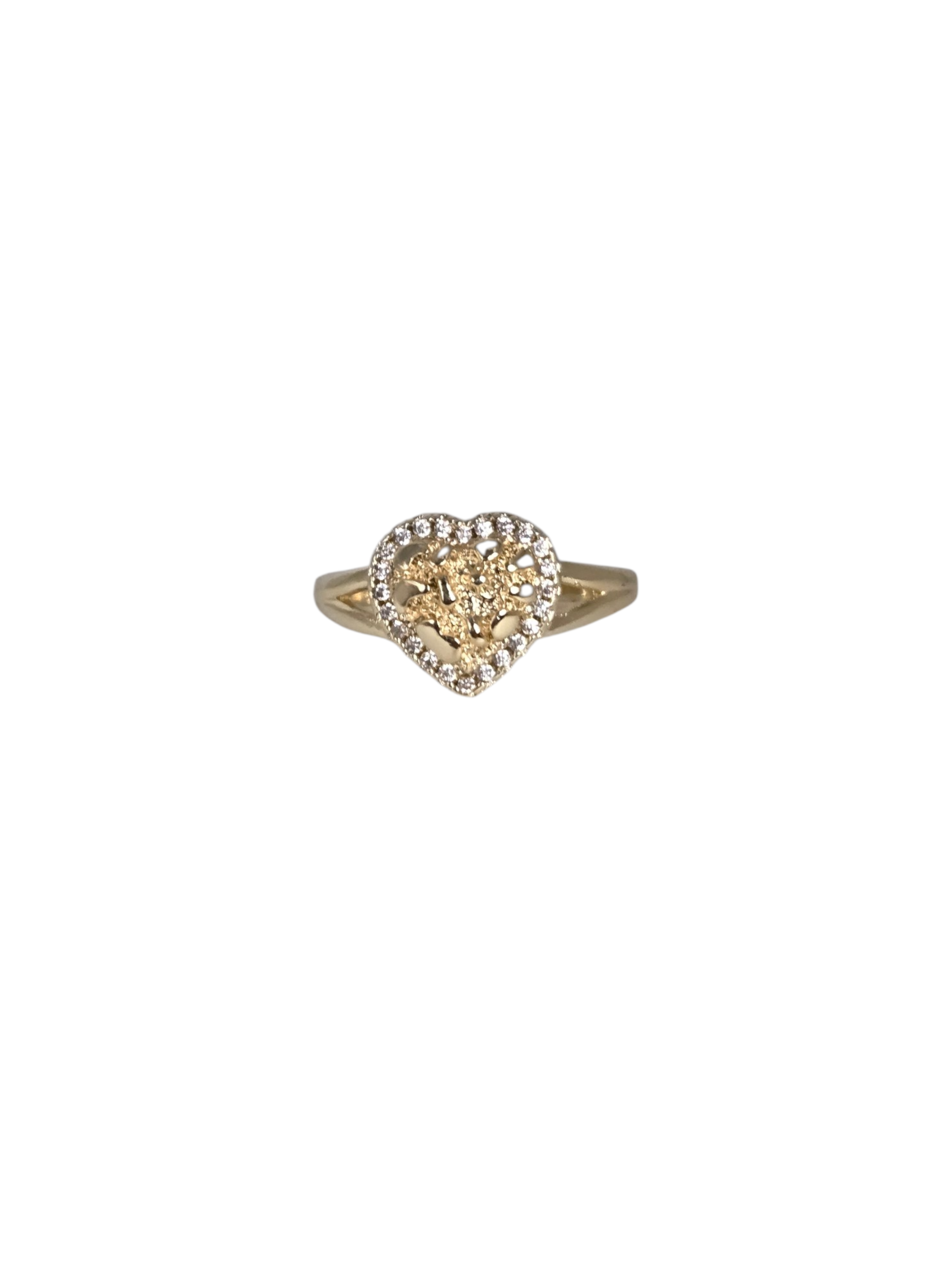 Heart Nugget Stone Ring