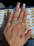 2 finger hello kitty ring