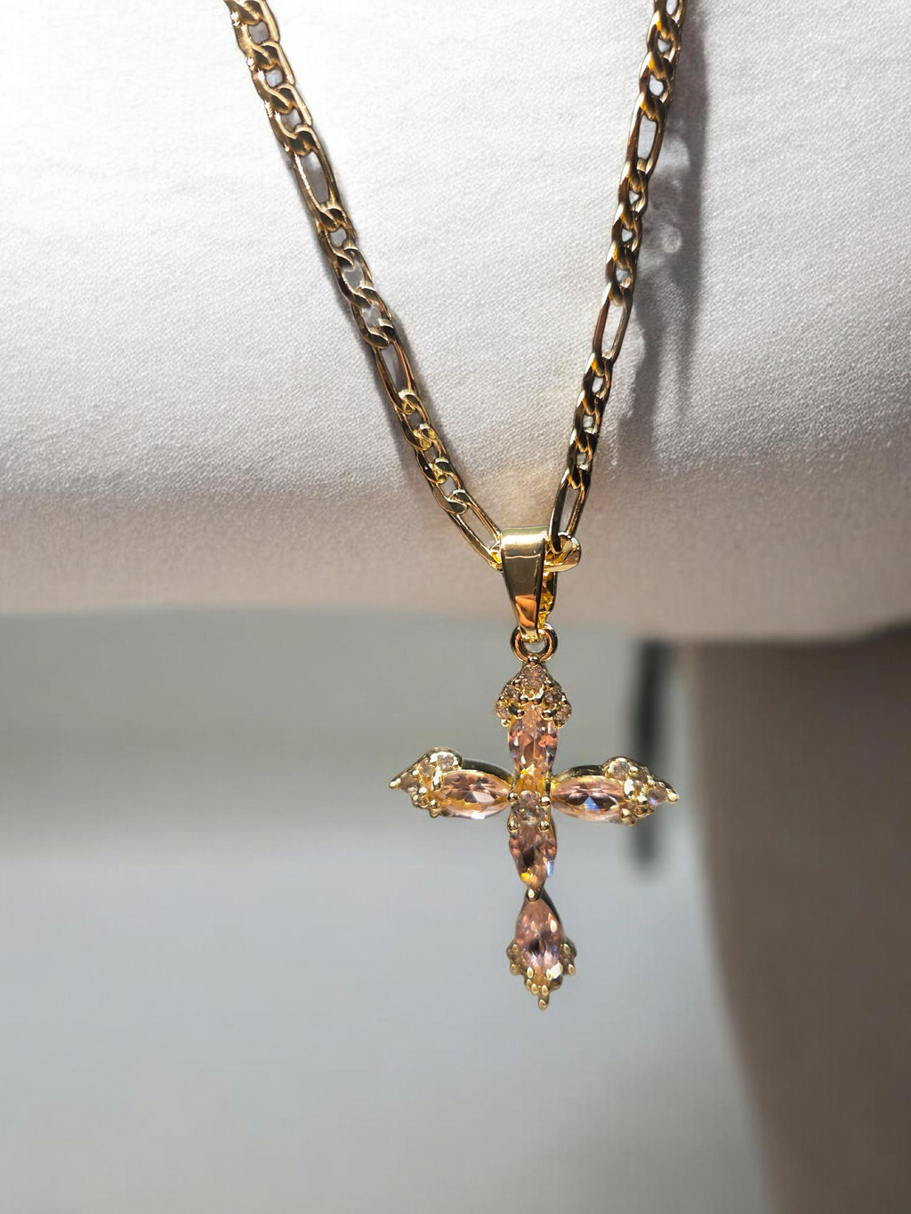 Rosefire Cross Pendant